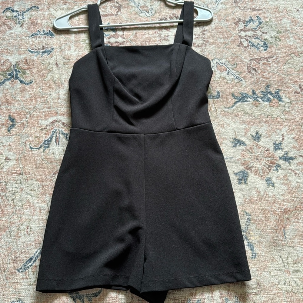 Women’s dressy black romper